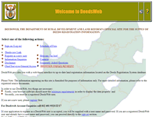 Tablet Screenshot of deeds.gov.za