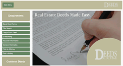 Desktop Screenshot of deeds.com