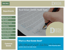 Tablet Screenshot of deeds.com